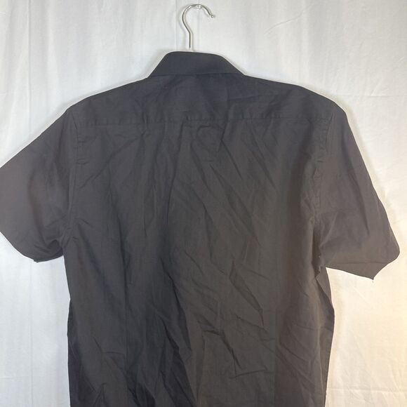 Men’s Primark Black Short Sleeve Button Down Shirt Size Large NWT - Picture 11 of 12